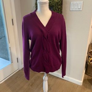 Jones Nee York Wine NWT sweater size L